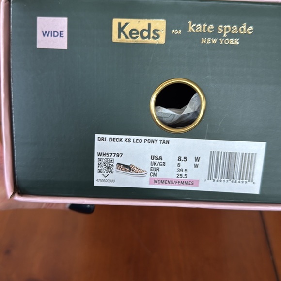 Kate Spade New York Sneakers Double Deck Leo Pony Tan NWOT - Picture 4 of 4